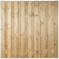 Tuinscherm geïmpregneerd grenen 180x180 cm 19-planks 103433