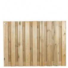 Tuinscherm geïmpregneerd grenen 130x180 cm 19-planks 103434