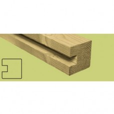 Sponningspaal eind geïmpregneerd vuren 9,5x9,5x300 cm 134856 Sponningspaal eind geïmpregneerd vuren 9,5x9,5x300 cm 134856