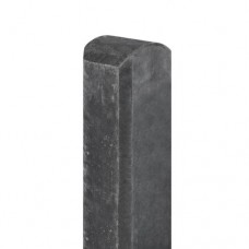 Betonpaal antraciet 10x10x180 cm halfronde kop Betonpaal antraciet 10x10x180 cm halfronde kop
