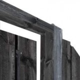 Tuindeurkozijn geïmpregneerd 210 x 90>150 cm Zwart gespoten +€ 34,95