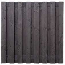 Tuinscherm Sabien 180x180 cm zwart gedompeld