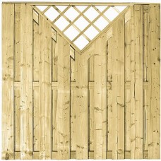 Tuinscherm geïmpregneerd vuren 180x180 cm 103295 Tuinscherm geïmpregneerd vuren 180x180 cm 103295