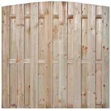 Aanbieding tuinscherm geïmpregneerd grenen 14 mm 180x180 cm toog