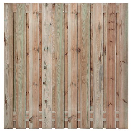 Aanbieding tuinscherm geïmpregneerd grenen 21-planks 180x180