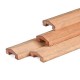 Afdeklat piramide hardhout recht 3-planks 180 cm