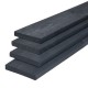 Steigerplank vuren gedroogd 2,9x19x500 cm zwart gespoten