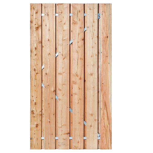 Is haai publiek Tuindeur Privacy lariks/douglas inclusief slot 195x120 cm