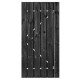 Tuindeur Privacy zwartgespoten grenen inclusief slot 195x100 cm