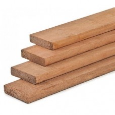 Hardhout timmerhout geschaafd 1,6x7 cm Hardhout timmerhout geschaafd 1,6x7 cm