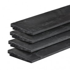 Potdekselplank vuren zwart gedompeld 1,1/2,2x19,5x300 cm AANBIEDING