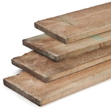 Tuinplank geïmpregneerd grenen bezaagd 1,7x14,5 cm