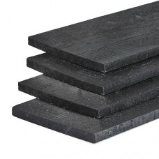 Vlotdeel vuren bezaagd 2,4x27x400 cm zwart gespoten Vlotdeel vuren bezaagd 2,4x27x400 cm zwart gespoten