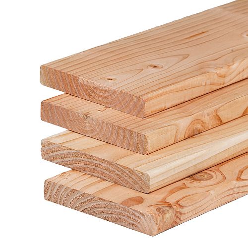 In de naam nikkel Oppervlakte Vlonderplank lariks douglas hout glad geschaafd 2,8x17,5x400 cm