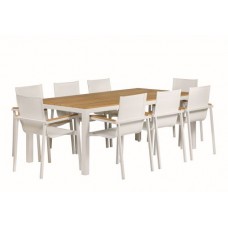 Aluminium dinnerset luxe Memphis wit Aluminium dinnerset luxe Memphis wit
