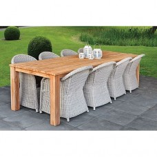 Teak dinner tafel rustiek 300 x 100 cm