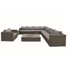 Wicker loungeset Daytona donker bruin Wicker loungeset Daytona donker bruin