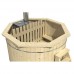 Hottub vurenhout interne kachel
