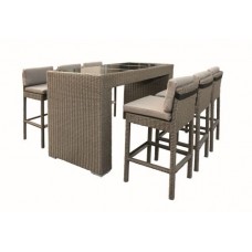 Wicker barset lincoln licht bruin Wicker barset lincoln licht bruin