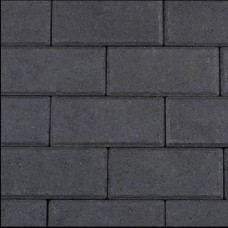 Betonklinker 21x10,5x8 cm zwart met deklaag