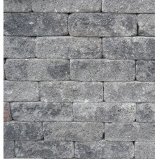 Splitrocks hoekstuk getrommeld 11x13x29 cm grijs zwart Splitrocks hoekstuk getrommeld 11x13x29 cm grijs zwart