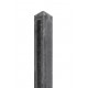 Betonnen tuinhek-borderpaal antraciet 10x10x145 cm diamantkop T-paal