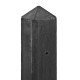 Betonpaal antraciet 10x10x278 cm diamantkop t-paal