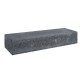 Retro betonbiels 12x20x60 cm zwart