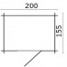 Blokhut Irina 200x155 cm