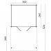Blokhut Georg 300x260+260 cm