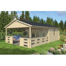 Blokhut Enok 450x380+340 cm Blokhut Enok 450x380+340 cm