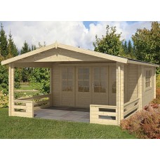 Blokhut Bristol 440x340+290 cm Blokhut Bristol 440x340+290 cm