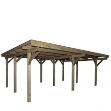 Vuren carport dubbel 103346 Vuren carport dubbel 103346