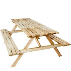 Grenen Picknicktafel 79x180x150 cm 103252 Grenen Picknicktafel 79x180x150 cm 103252