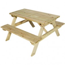 Vuren Kinderpicknicktafel 90x52x90 cm 132972 Vuren Kinderpicknicktafel 90x52x90 cm 132972