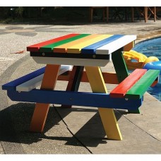 Kinderpicknicktafel kleurrijk hardhout Kinderpicknicktafel kleurrijk hardhout