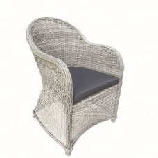 Wicker luxe stoel Glenwood grijs gemêleerd Wicker luxe stoel Glenwood grijs gemêleerd