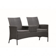Wicker loveseat Brentwood zwart Wicker loveseat Brentwood zwart