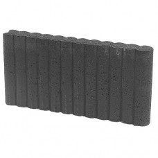 Minirondoband palissade 6x25x50 cm zwart