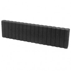 Rondoband palissade 8x25x100 cm zwart Rondoband palissade 8x25x100 cm zwart
