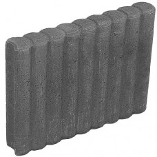 Rondoband palissade 8x50x50 cm zwart Rondoband palissade 8x50x50 cm zwart